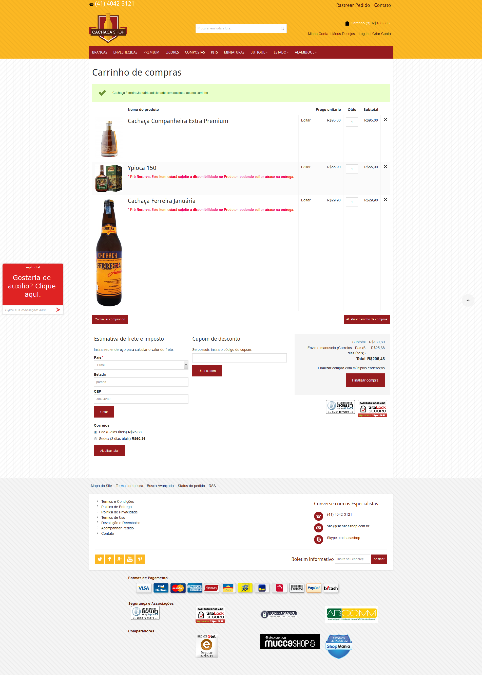 Why the products images is with different sizes in shopping cart?